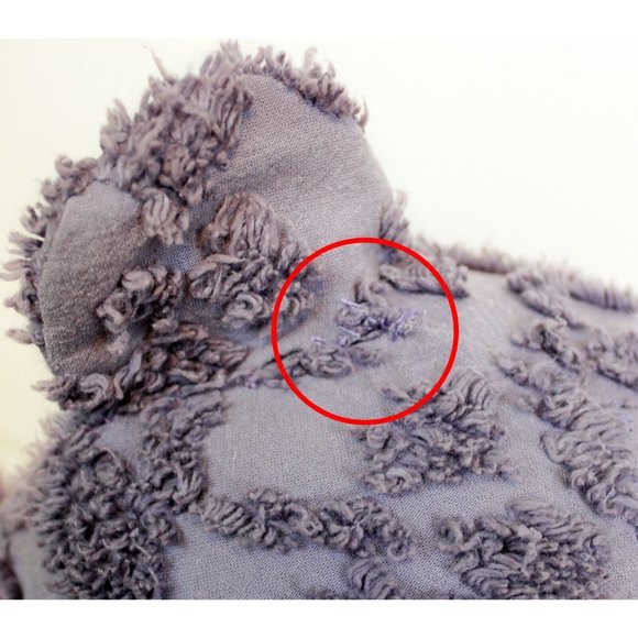 VTG Handmade 19" Purple Chenille Sitting Teddy Bear Plush Stuffed Animal Toy - Picture 14 of 14